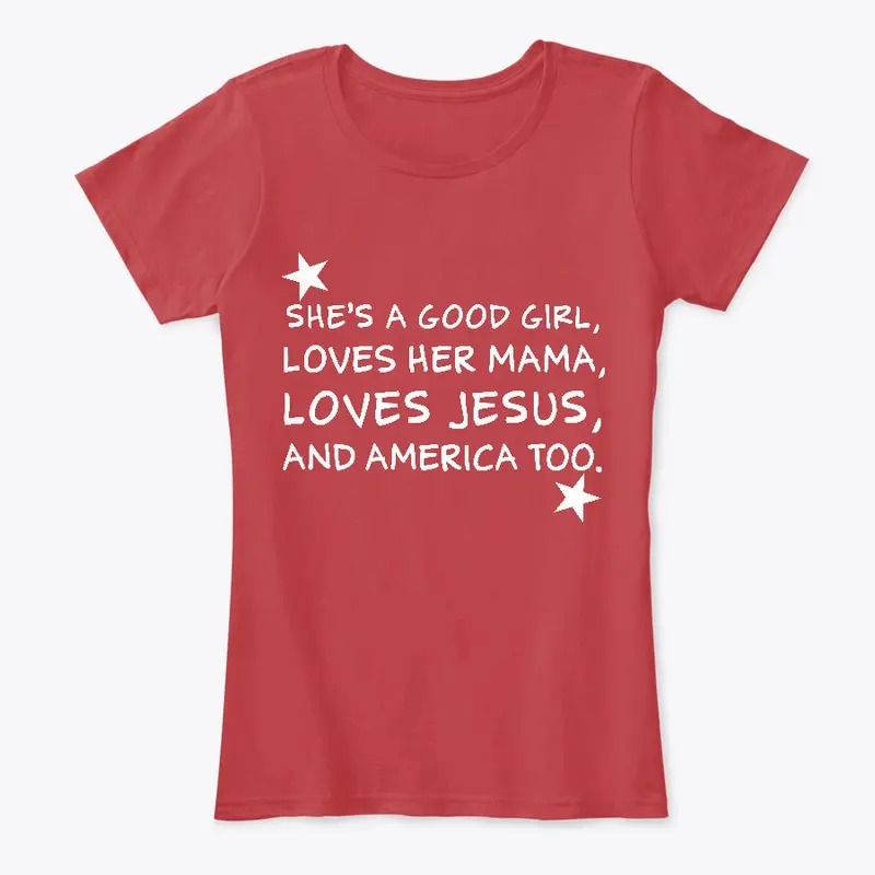 She's a Good Girl - White Lettering